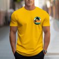 thumbnail image 2 of VBTAPA Mens Short Sleeve T-shirts Tropical Palm Tree Print Casual Workout Round Neck Tees Summer Vacation Tops Prime Sales of The Day Yellow XXXL, 2 of 6