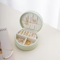 thumbnail image 2 of Organizador Portátil de Joyería de Viaje, Caja de Joyería, Organizador de Joyas, Caja de Almacenamiento para Joyería, Joyero de Viaje para Anillos, Pendientes, Pulseras, Collares, Verde, 2 of 4