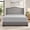 Grey + Polyester--, variant on 1 PC Microfiber Coolmax Solid Fitted Sheet Grey