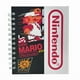thumbnail image 1 of Libreta de tapa dura laminado liso con espiral metálico en la lateral con solapa protectora, Nintendo color blanco con negro, 1 of 4