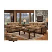 Sofa Set - 4 Piece Leatherette Living Room Furniture with Cushions