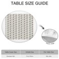 thumbnail image 6 of Brown Christmas Deer Pattern Round Fitted Tablecloth with Elastic Edge,Dining Table Cover Waterproof,Outdoor Round Tablecloth for Camping,Dining,Indoor and Outdoor, 6 of 7