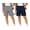 Gray+Navy, variant on Teen Boys School Uniform Shorts 2PC (5-15), Casual Summer Cargo Shorts with Multi-pockets Gray 12-13 Years