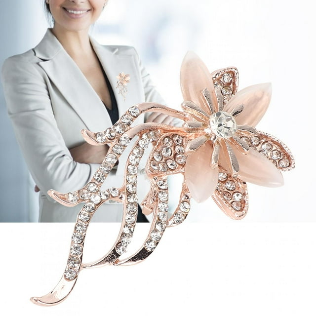 Brooch, Rhinestones Pin, Made Of Quality Material Delicate And Beautiful Exquisite Workmanship Friends For Woman Commercial Activity Party