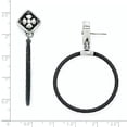 thumbnail image 7 of Edward Mirell Black Ti Cable & Sterling Silver Drop Post Earrings, 7 of 7