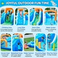 thumbnail image 5 of Yaheetech Double Lane Inflatable Water Slide for Kids, Blue, 5 of 8