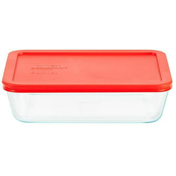 Pyrex® Rectangular Glass Storage, 6 Cup Rect Glass Storage