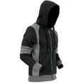 thumbnail image 2 of Ma Croix Mens Slim Fit Jacket Pullover Multi Design Sweater Sweatshirt Hoodies, 2 of 4