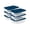 Blue, variant on Sterilite 12 Qt Storage Boxes - Clear Plastic with Snap Lids - 12 Pack, Mint