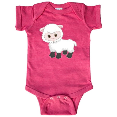 

Inktastic Cute White Lamb Gift Baby Boy or Baby Girl Bodysuit