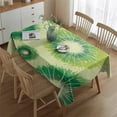 thumbnail image 2 of Green Tie Dye Pattern Rectangle Tablecloth 60"x84",Waterproof Polyester Rectangle Table Cloth, Wipeable Spillproof Polyester Tablecloth for Dining, Camping, Indoor and Outdoor, 2 of 5