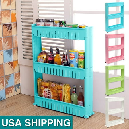 Diy 3 Tiers Moving Kitchen Storage Rack Wall Cabinets Bedroom