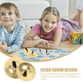 thumbnail image 3 of FUEENIRVA 2 Pairs Nylon Finger Cymbals for Dancers Entertainment Golden, 3 of 6