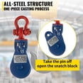 thumbnail image 4 of BENTISM, 3/8" Diameter Pulley Blocks, 4400 lbs Load Limit, 4 of 9