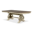 thumbnail image 4 of Furniture of America Clyde Wood 7-Piece Dining Table Set in Antique White, 4 of 9