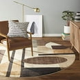 thumbnail image 2 of Home Dynamix Tribeca Jasmine Contemporary Geometric Area Rug, Brown/Beige, 7'10" Round, 2 of 6
