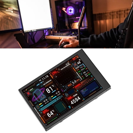 PC Sensor Panel Display, Dual USB Port IPS Mini Display Auto Off ...