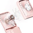 thumbnail image 3 of Ventilador Cuello Portátil USB Pantalla LED Recargable () Rosa, 3 of 9