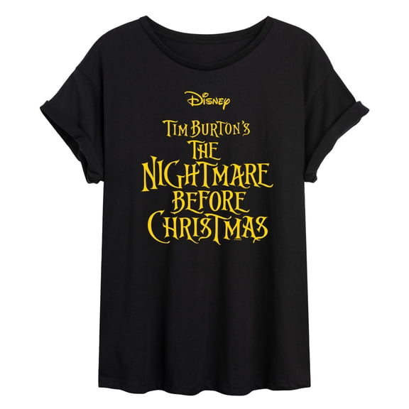 The Nightmare Before Christmas - Logo Oversized Graphic T-Shirt