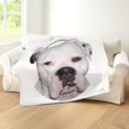 thumbnail image 5 of CafePress - American Bulldog Copy - Sherpa Fleece Throw Blanket 60" x 50", 5 of 5