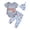 Grey, variant on Baby Onesies Boy Newborn Baby Girl Soccer Outfit Soccer Bow Short Sleeve Bubble Romper Bell Bottom Pants Headband Set Summer Clothes