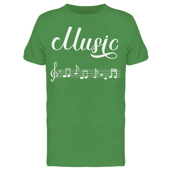 Music Notes Sketch Font Tee Men's -Image by Shutterstock