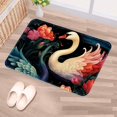 thumbnail image 5 of Swan Polyester Non-Slip Machine Washable Bath Rugs Office Mat Floor Mats, 5 of 6