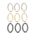 thumbnail image 4 of Metal 0 Rings Buckle 9Pcs Carabiner Snap Clip Keychain Alloy Trigger Snap Buckle Oval Open Bag Chain DIY Accessories 3 Colors, 4 of 7