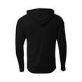 thumbnail image 2 of A4 Long Sleeve Hooded Tee For Men in Black Large N3409, 2 of 2