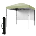 thumbnail image 1 of Garvee gazebo plegable 2.5 x 2.5 m para patio y camping, armado rápido, alta resistencia al agua y protección UV, incluye pared lateral y bolsa de transporte, 1 of 8