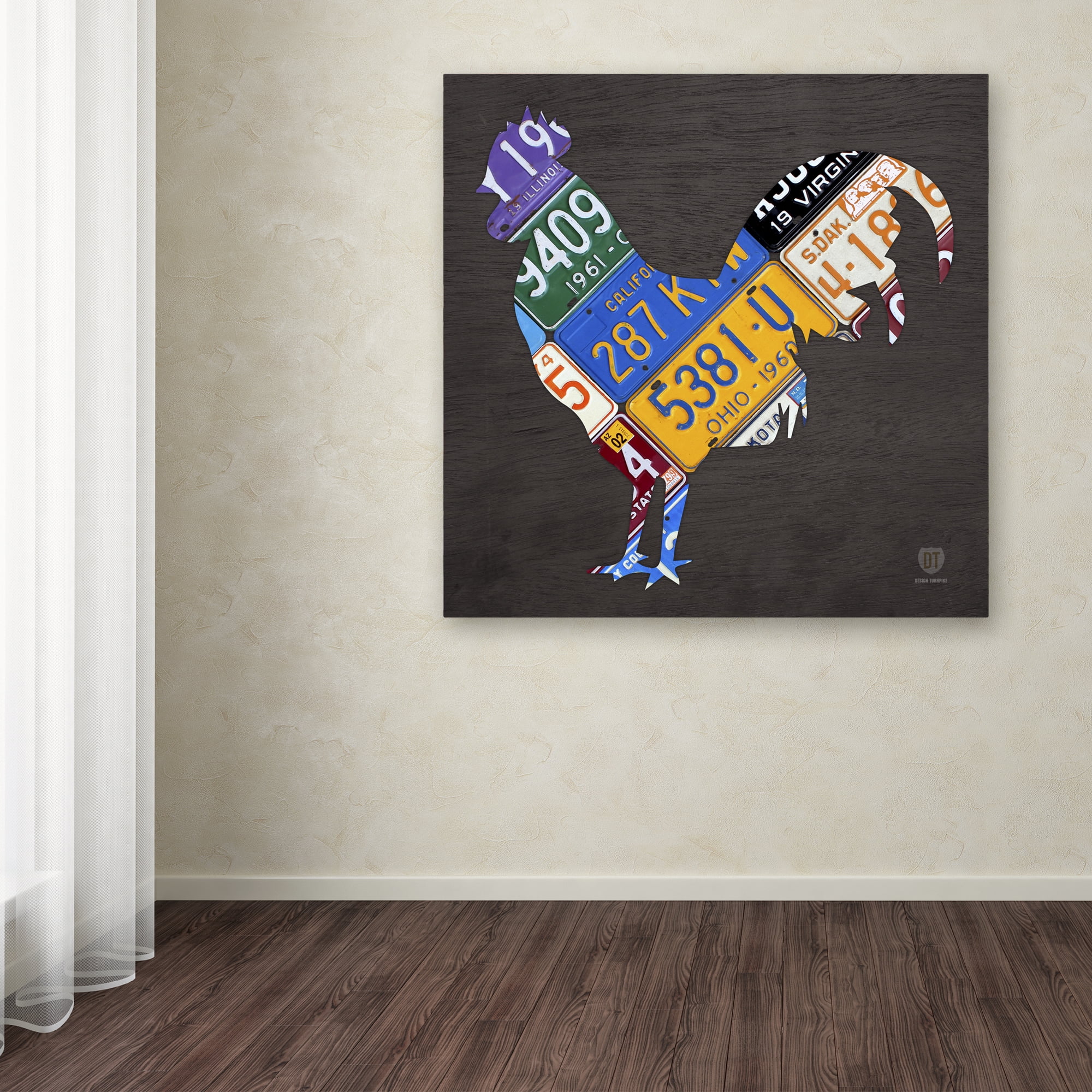 Trademark Fine Art 'Rooster' Canvas Art by Design Turnpike