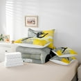 thumbnail image 4 of YST Girls Gymnastics 7pcs Comforter Set, Yellow Grey Gradient, Watercolor, Full (7 Count), 4 of 4