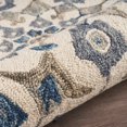thumbnail image 5 of 4â€™ Round Blue Floral Oasis Area Rug, 5 of 8