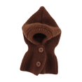 thumbnail image 3 of Orejeras para perros, gorros tejidos para perros, accesorios para la cabeza de Cosplay, calentador de cuello y orejas Marrón, 3 of 8