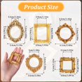thumbnail image 2 of Marcos de fotos Tyqour Mini Gold de resina vintage, 10 unidades, 2 of 8