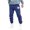 Blue, variant on Honeeladyy Mens Fleece Sweatpants with Pockets, Winter Print Relaxed Wicking Breathable Pants for Sport Travel Gifts Pink M