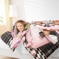 thumbnail image 4 of Feelyou Cute Bowknot Cow Full Size Comforter Sets for Teens, Kawaii Highland Cattle Bedding Comforter Set, Cartoon Animal Reversible Bedding Sets, Microfiber Bedroom Decor, 3 Pieces, 4 of 8