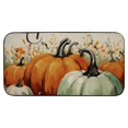 YIKUMA Pumpkins Felt Square Floor Mat for Home Entrance Outside, Anti