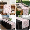 thumbnail image 6 of Pink Spring Floral Table Runner 108 Inches Long, Summer Botanical Floral Watercolor Kitchen Coffee Dining Table Decoration for Home Party Birthday Wedding Home Decor 13x108 Inches, 6 of 8