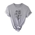 thumbnail image 1 of CEHVOM T-shirt à Manches Courtes à Imprimé pour Femmes, Mode, Hauts Décontractés Amples, Blouse, en Solde, 1 of 7