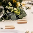 thumbnail image 7 of Wedding Table Sign Number Holders with Base Double Sided Display Stand for Commercial Place Card Clear Frame, 7 of 7