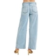 thumbnail image 5 of RISEN Full Size Mid Rise Fit Barrel Jeans Plus Size, 5 of 6