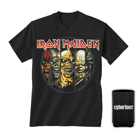 Iron Maiden T-Shirt Eddie Evolution Men's Black T-Shirt + Coolie