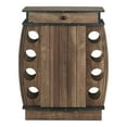 thumbnail image 5 of Furniture of America Edenz Rustic Wood 8-Bottle Wine Cabinet in Reclaimed Oak, 5 of 5