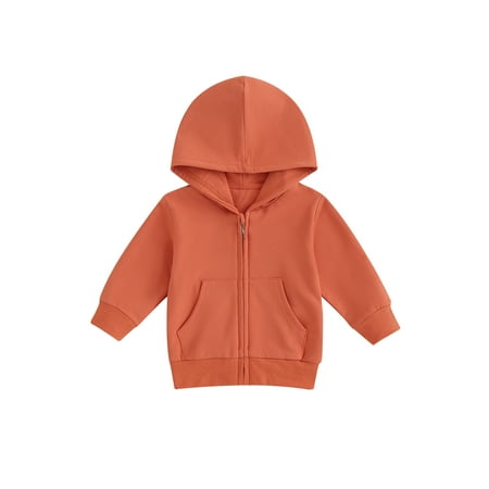 

Emmababy Toddler Zipper Jacket in Solid Color for Casual and Warm Outfits