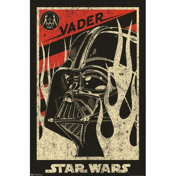 Star Wars: Saga - Vader Propaganda Wall Poster, 14.725" x 22.375"