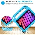 thumbnail image 5 of AVAWO Kids Case for iPad Mini 7 (A17 Pro) 2024 8.3 inch, Mini 6 2021 with Built-in Screen Protector, Shockproof Lightweight Handle Stand Cover for Model (A2995/A2996, A2567/A2568/A2569), Blue, 5 of 9