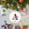 thumbnail image 4 of Ganfancp 2024 Nuevo 26 Letra Navidad Muñeco de Nieve Colgante de Navidad - Acrílico Coche Colgante Santo Ofertas Del Día Colgante × 1, 4 of 5