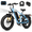 Blue, variant on ESKUTE M300F Full Suspension Electric Bike, 20" Fat Tire Ebike, 48V 20.8Ah Removable Battery, 1200W Peak Motor, 7-Speed, Up to 80 Miles, Purple, UL2849