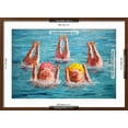 thumbnail image 5 of Art.com Water Ballet Art Print by Lucia Heffernan, Brown Frame Wall Art, 29" x 21", 5 of 5
